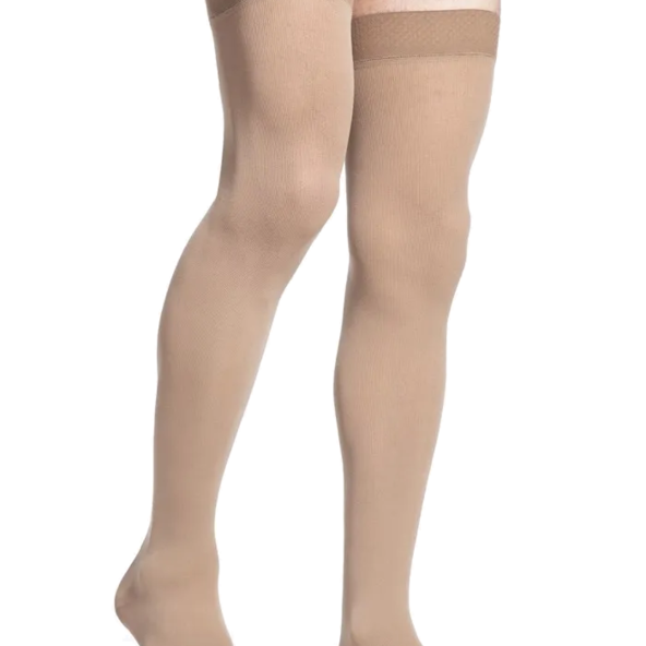 SIGVARIS Men’s & Women’s Essential Cotton 230 Open Toe Thigh-Highs wGrip-Top 20-30mmHg B004P3Q13I-A