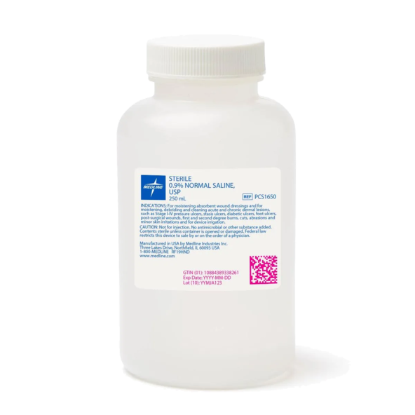 SOLUTION,SALINE,IRRGATION,250ML,STRL PCS1650