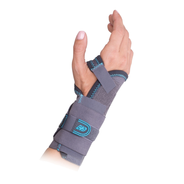 STABILIZING ELASTIC WRIST LEFT HAND Contoured, removable DonJoy Advantage DA161WB01-GRY-M-L