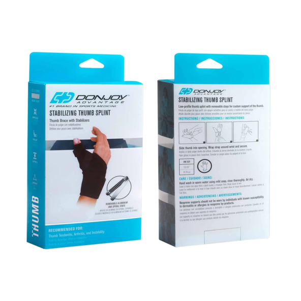 STABILIZING THUMB SPLINT DonJoy Advantage - DA161TB01-BLK