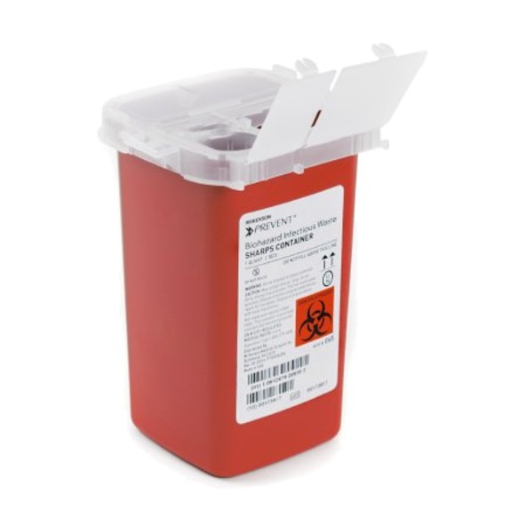 Sharps Container Nestable for compact storage McKesson 855126