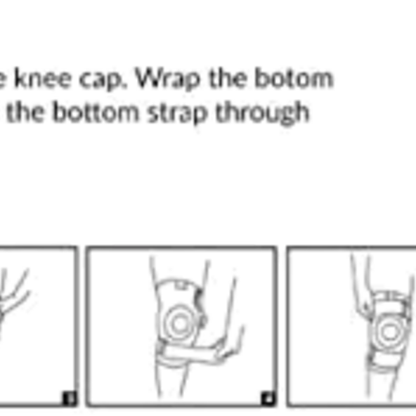 Stabilizing Double Hinged Knee Wrap Brace Donut patella Wrap-around DA161KB02-BLK-LXL