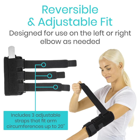 Stabilizing Elbow Brace immobilizer  SUP2078BLK