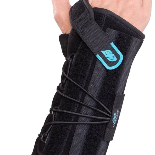 Stabilizing Speed-Wrap Wrist Brace adjustable dorsal stay Donjoy Advantage BEL-DA161WB02-BLK-L