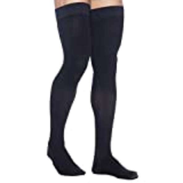 Thigh High Compression socks W Grip Top , Open Toe Unisex Sigvaris 972NLLO66