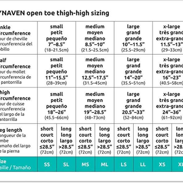 Thigh High Compression socks W Grip Top , Open Toe Unisex Sigvaris 972NLLO66