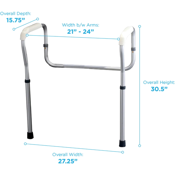Toilet Safety Rails frame - 8200-R
