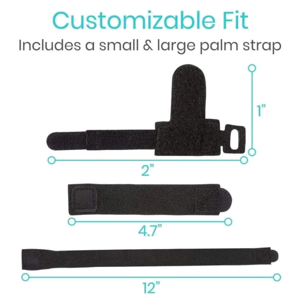 Trigger Finger Splint Brace Built-In Aluminium Support Vive Health SUP2023BLK