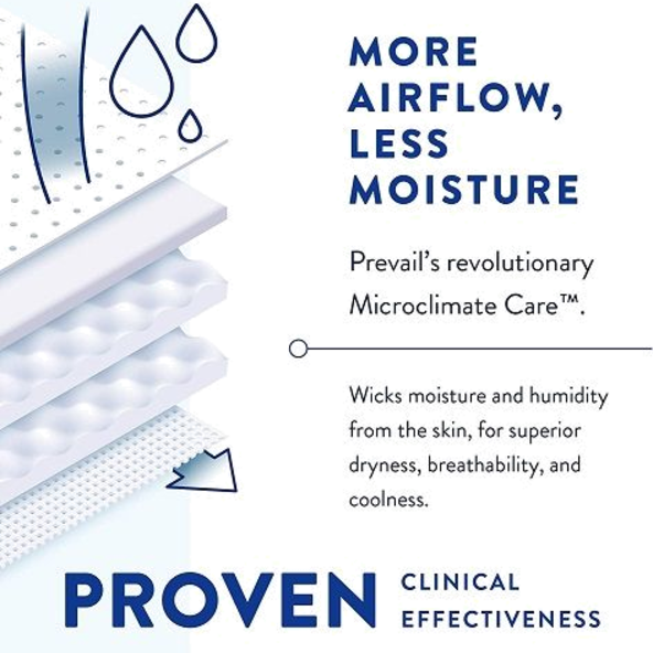 Unisex Adult Incontinence Brief Prevail® Air™ Size 3 PVBNG-014CA