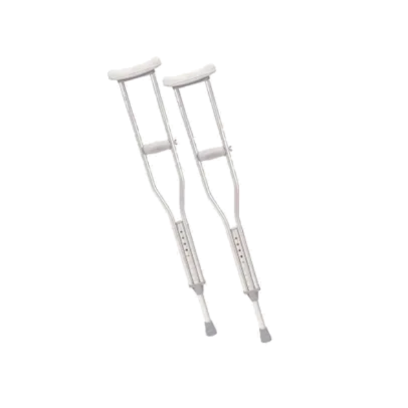 Walking Crutches with Underarm Pad Non-skid, push-pin Drive medical 10400-8Walking Crutches with Underarm Pad Non-skid, push-pin Drive medical 10400-8