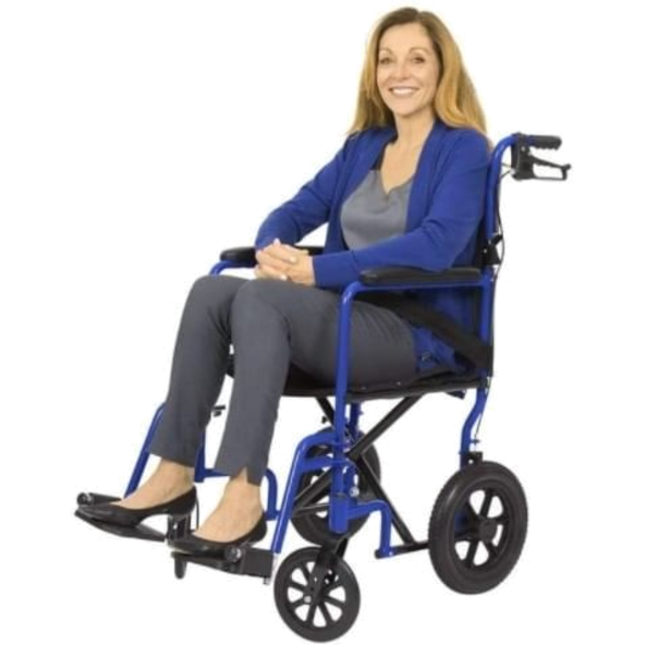 Wheelchair Rollator transport chair vive health MOB1018RED
