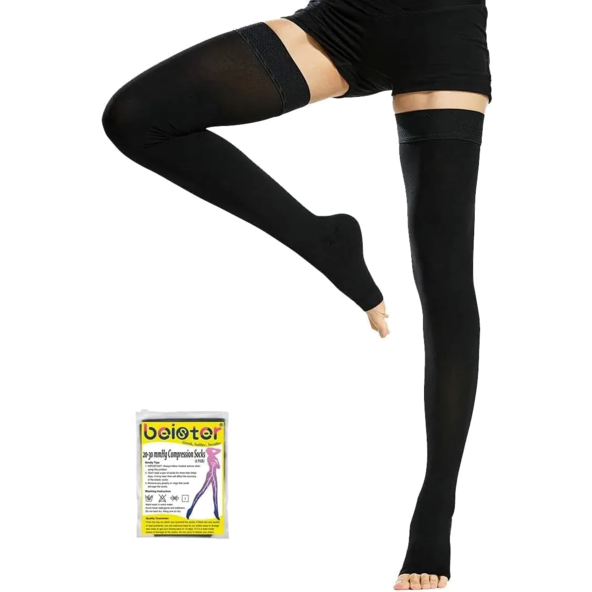 Women’s Open Toe Thigh-Highs compression sock Sigvaris - 972CML