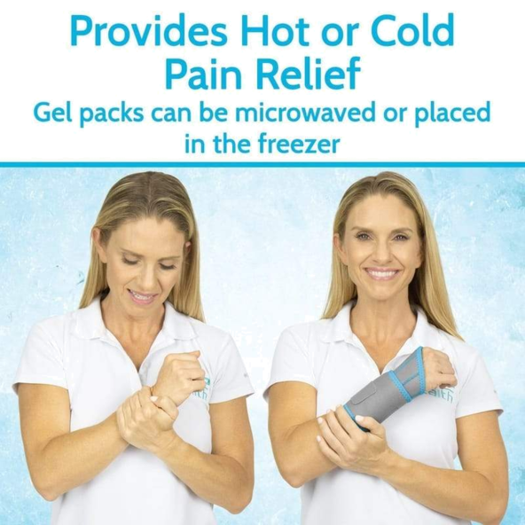 Wrist Ice Wrap CUSTOMIZABLE Compression SOFT NEOPRENE BLEND SUP2003GRY