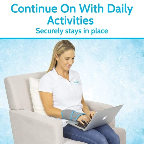 Wrist Ice Wrap CUSTOMIZABLE Compression SOFT NEOPRENE BLEND SUP2003GRY