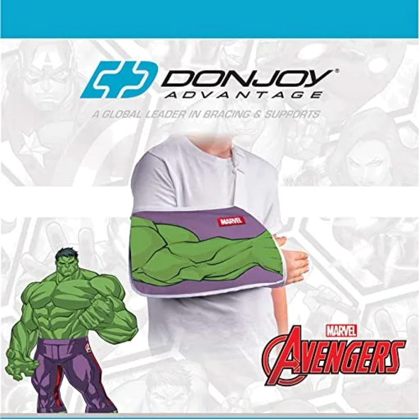 Youth Arm Sling Featuring Marvel - Hulk X-Small cotton-polyester blend DA191AR01-HLK-PED