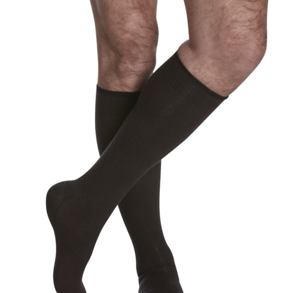 Compression socks brown knee high