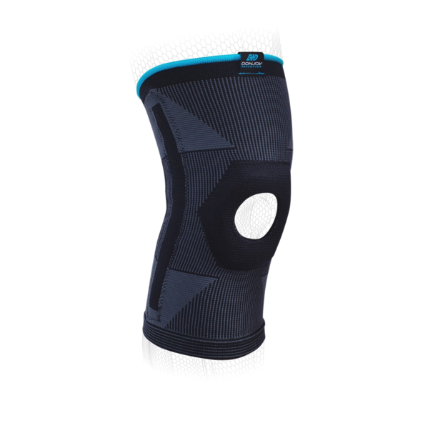 knee stabilizing brace black