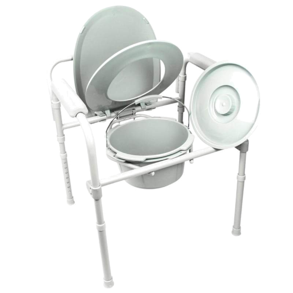 foldable bedside commode