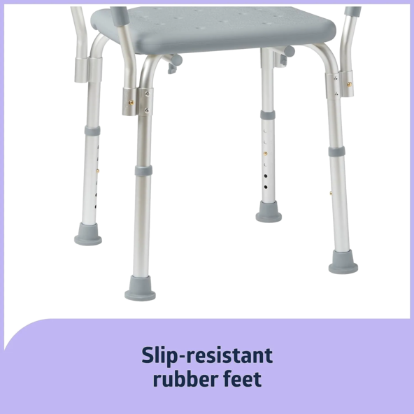 G2-200KHX1 Medline Shower Chair with arms and without back