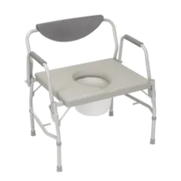heavy duty DROP ARM COMMODE Welded steel X-WIDE Grahamfield 6438A  