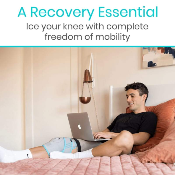 Standard Knee Ice Wrap SOFT BREATHABLE - SUP2020GRY