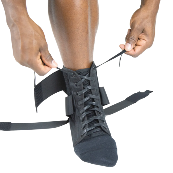 Laced Ankle Brace - SUP2070BLKL