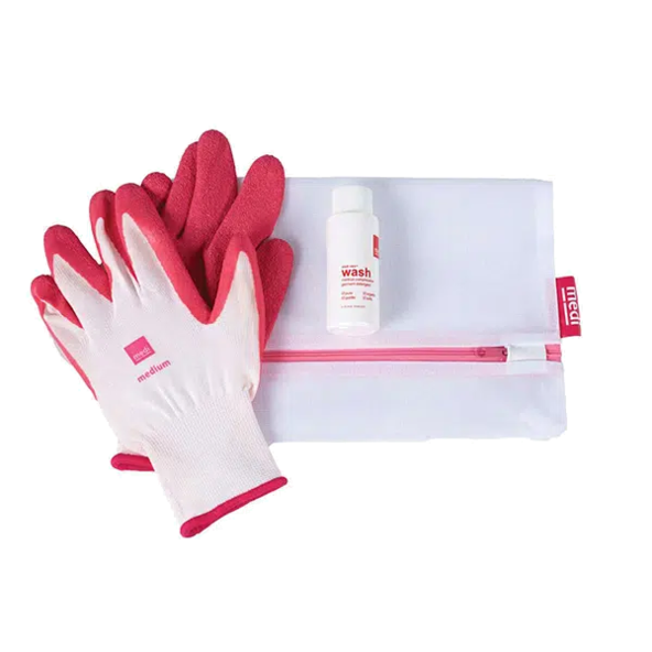 Medi Textile Gloves for Simplify The Donning of Compression Garments - White, S