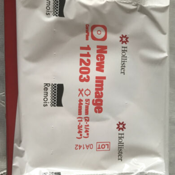 colostomy flange packed