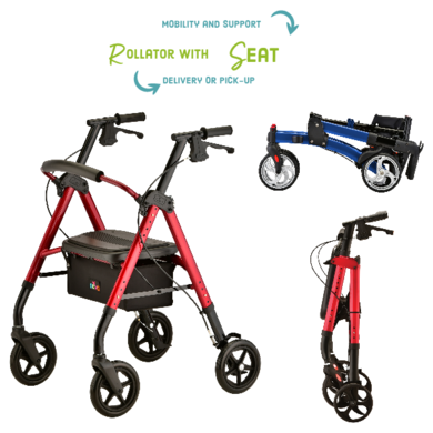 Rollator Walker with Seat