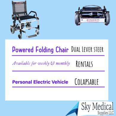 Zinger Power wheelchair Rentals:  steering lever 